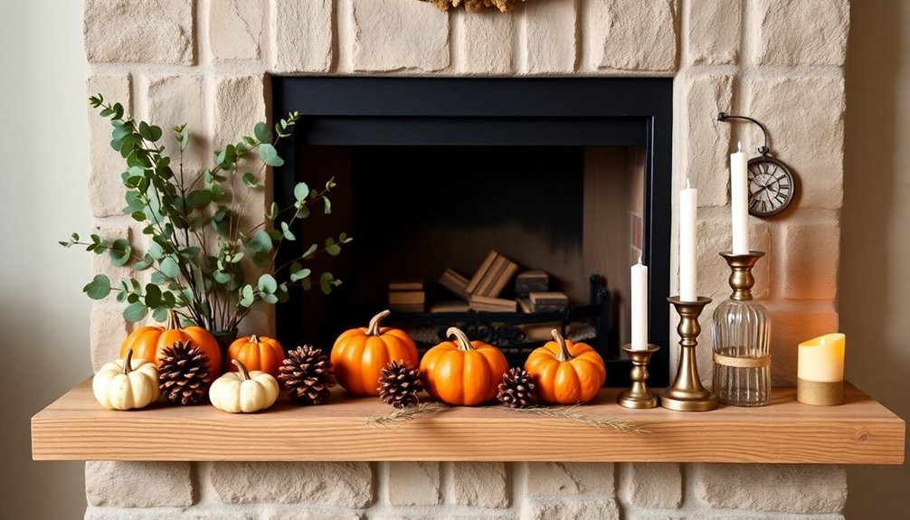 creative small mantle decor