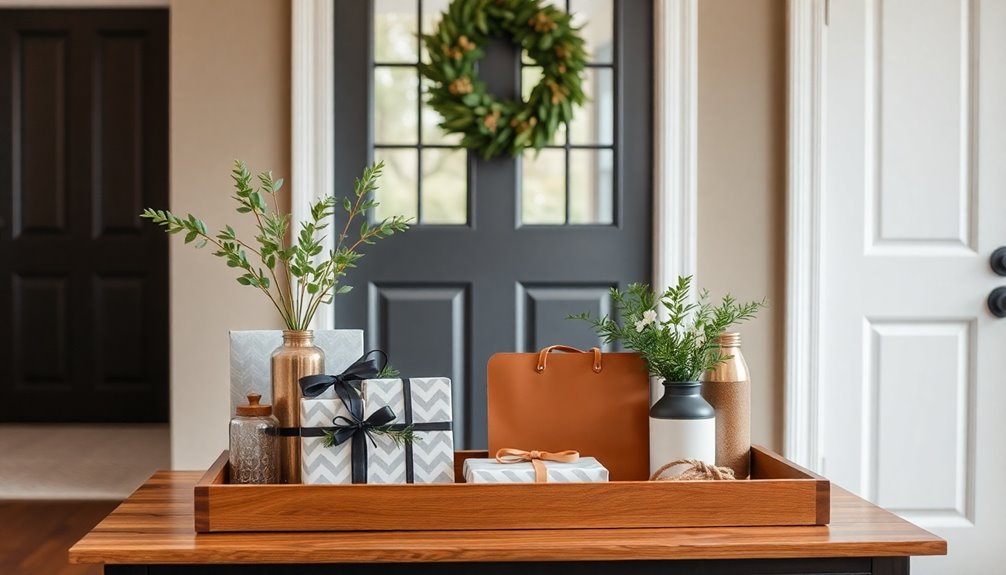 curate his personal entryway