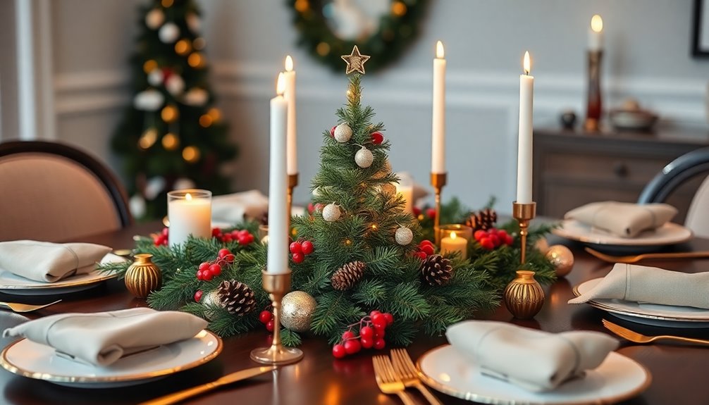 dining room christmas trees