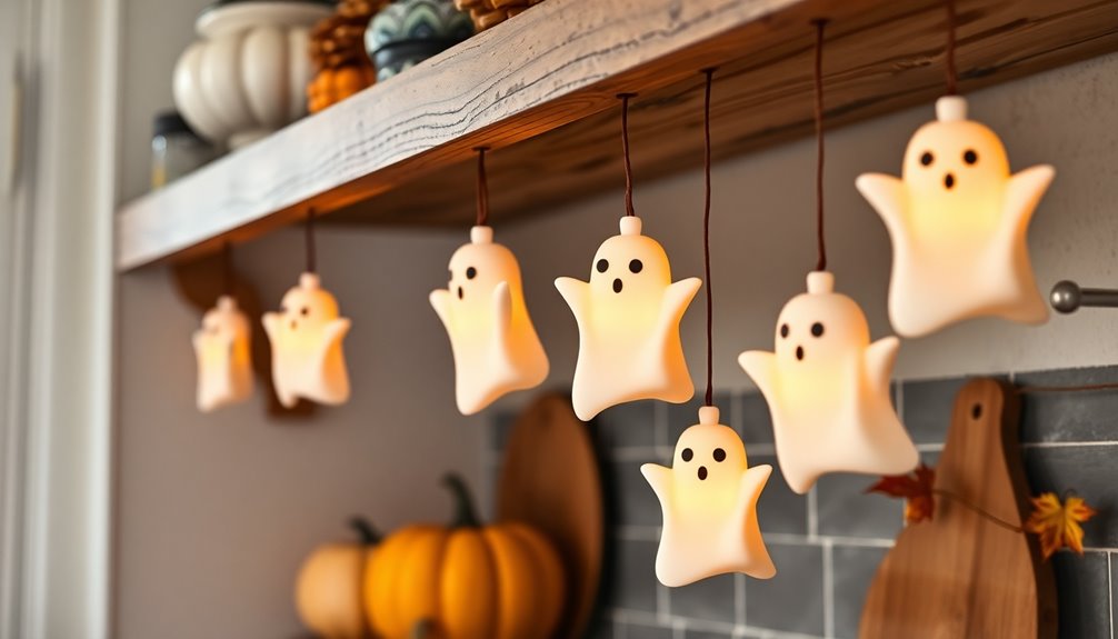 diy ghost tealight holders