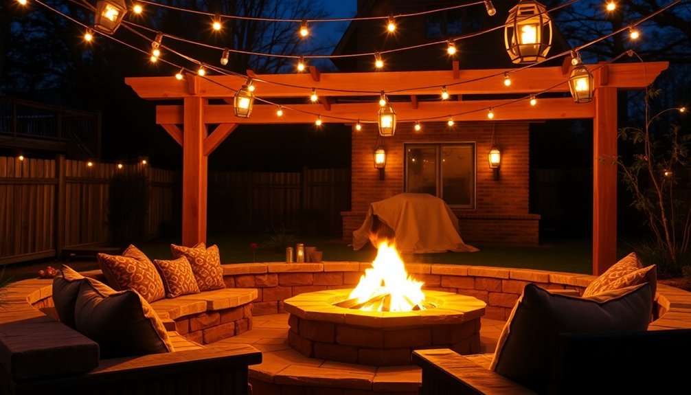 effective fire pit lighting