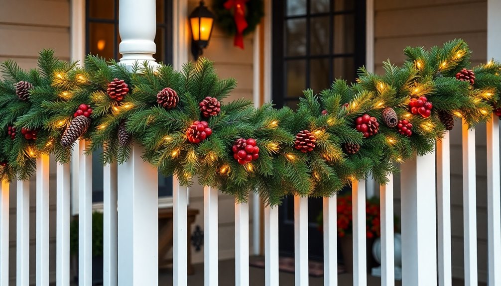 elegant christmas porch decor