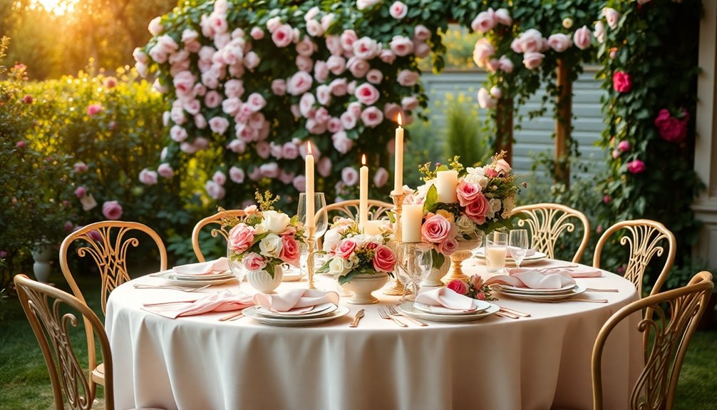 elegant garden meal simplicity