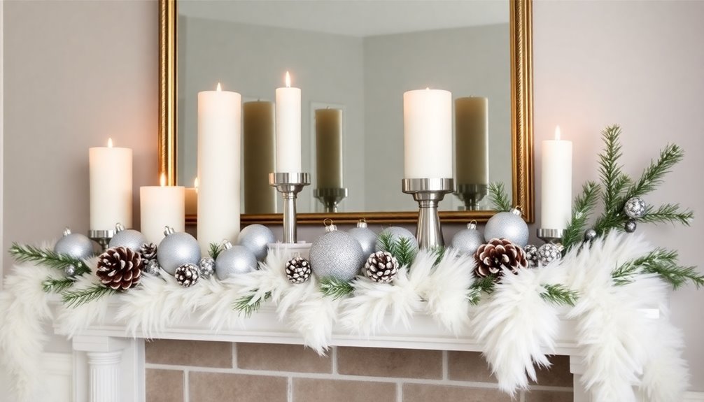 elegant white and silver decor