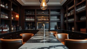 entertaining dad home bar