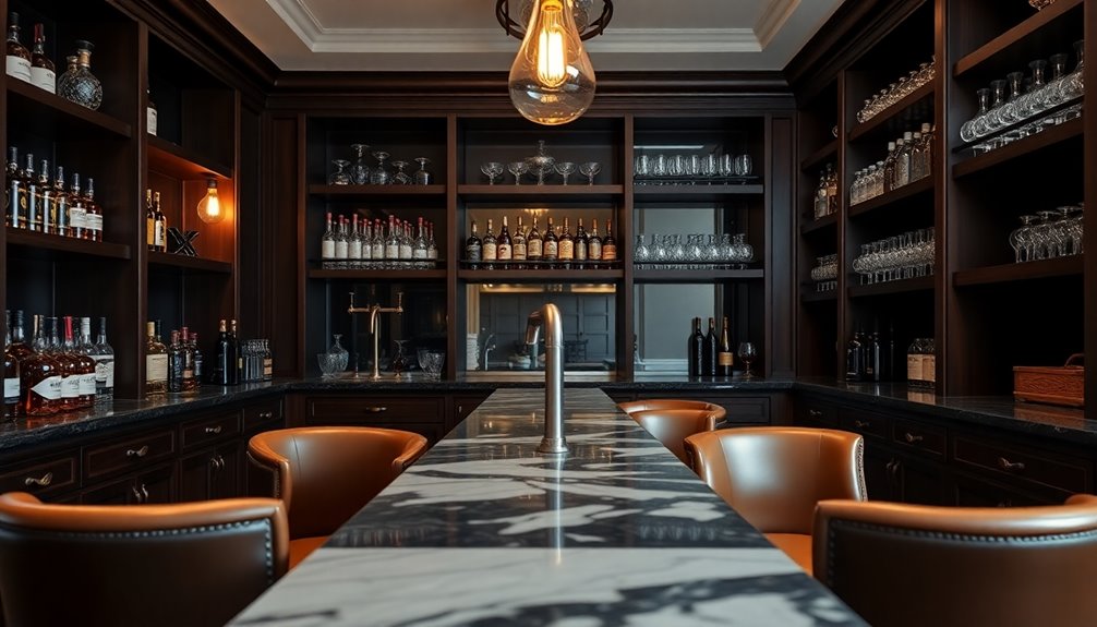 entertaining dad home bar
