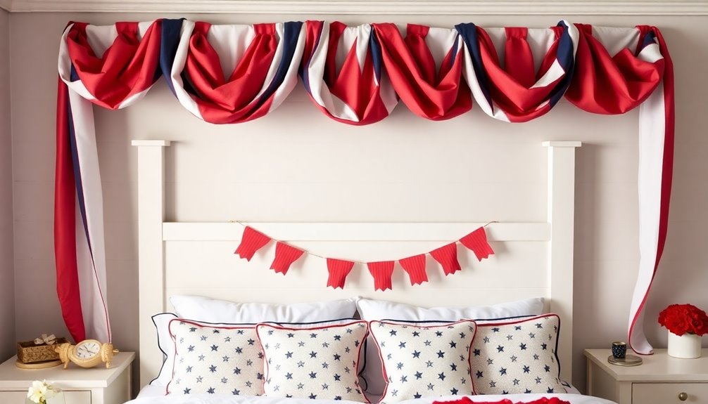 festive bunting wall decor