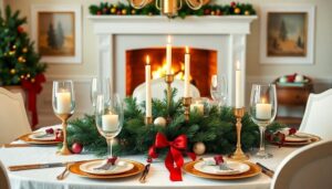 festive dining room decor