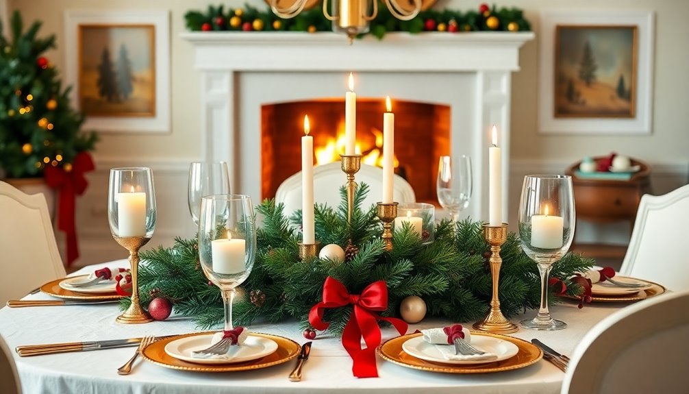 festive dining room decor