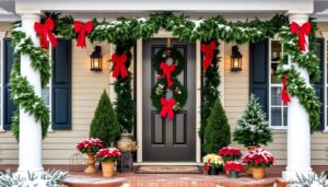 festive front porch decorations