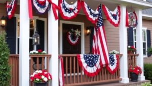 festive july 4th porch decorations