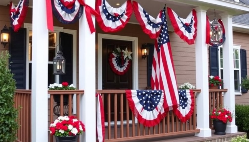 festive july 4th porch decorations