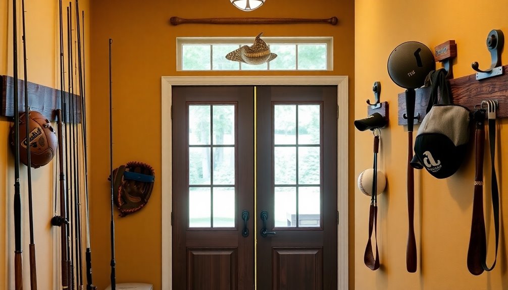 game day entryway decor