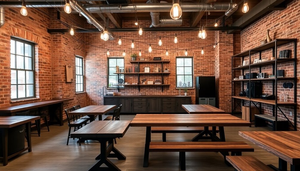industrial party room layout