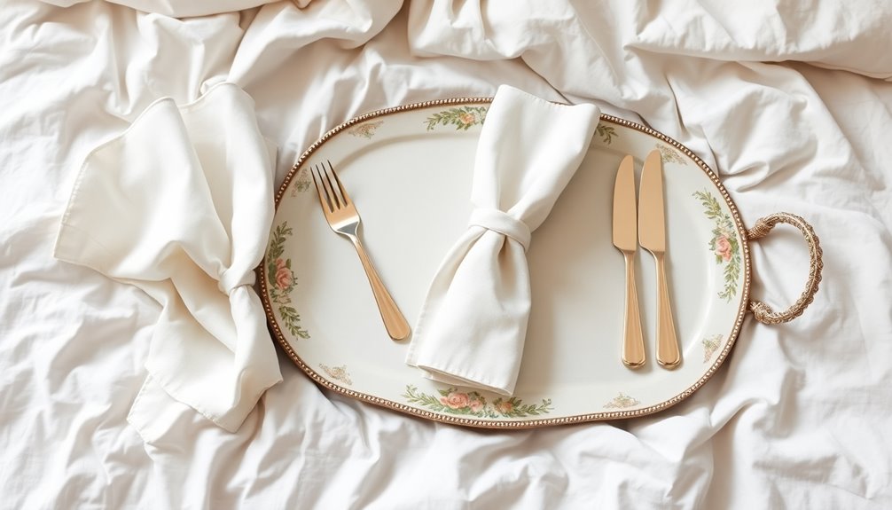 intentional linens and silverware