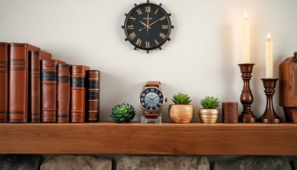 intentional mantel decorating touches