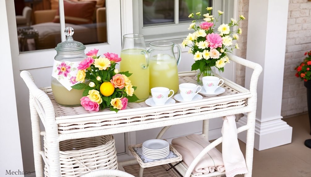 inviting beverage station setup