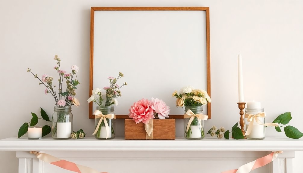 last minute intentional mantle decor