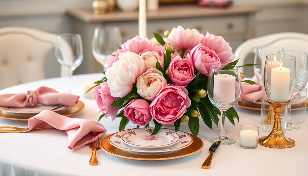 layered mother s day setting