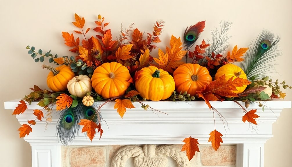 layered natural autumn textures