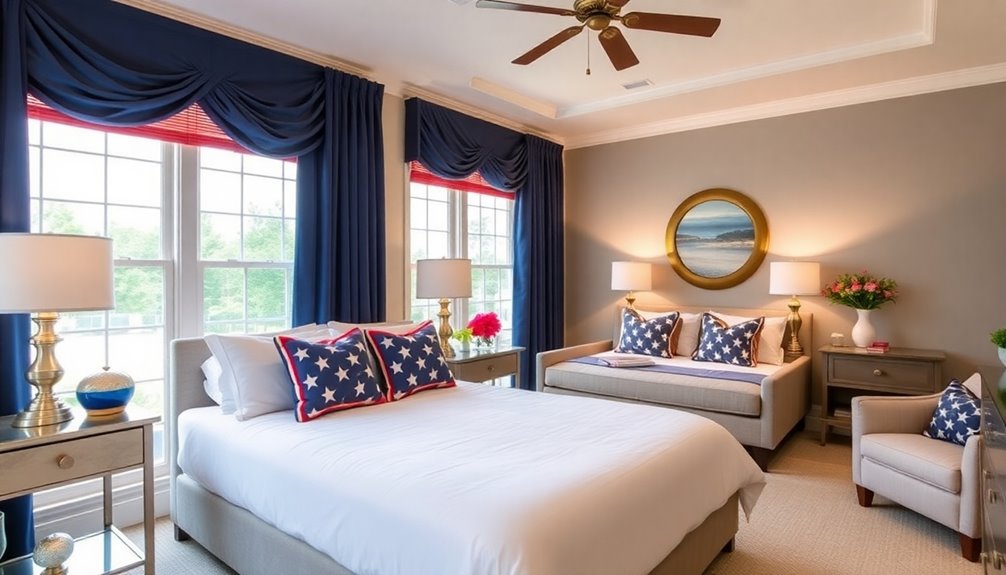 layering patriotic decor strategically