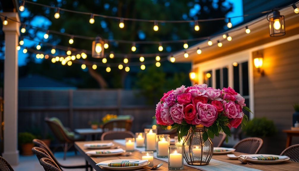 magical evening outdoor lighting