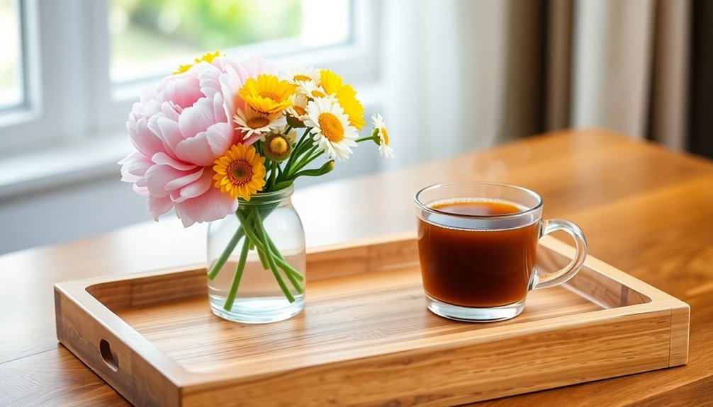 meaningful flower breakfast accents