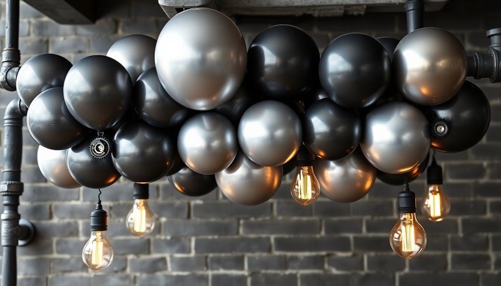 metallic balloon garland kits