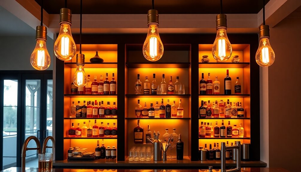 mood enhancing home bar lighting