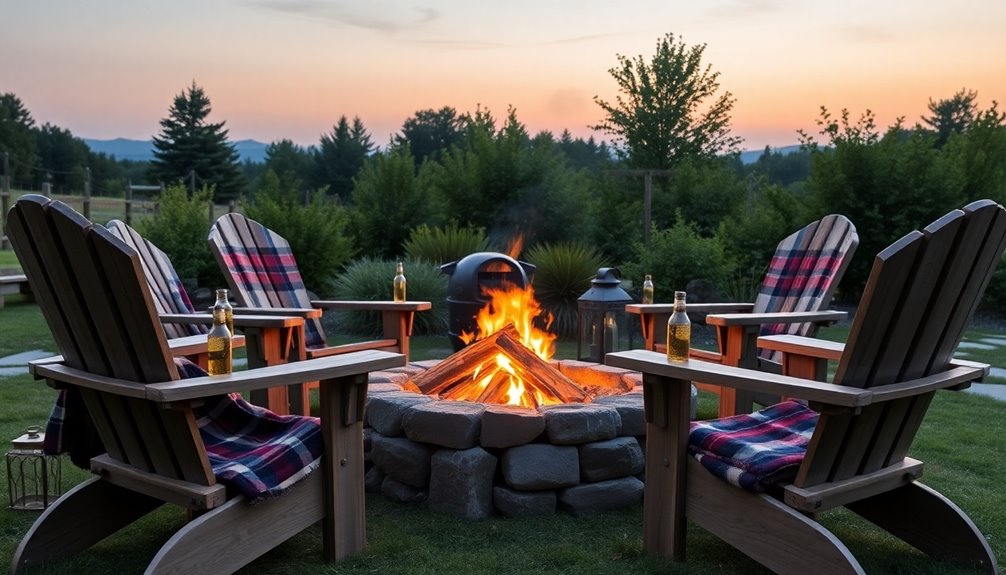 outdoor dad s firepit decor