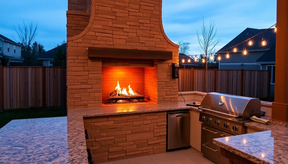 outdoor fireplaces enhance gatherings