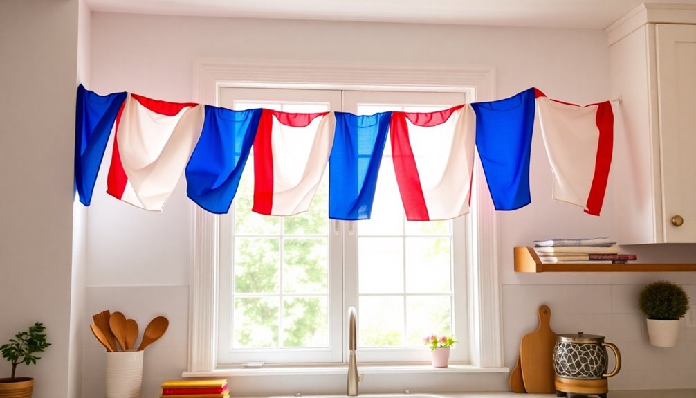 patriotic kitchen decor bunting