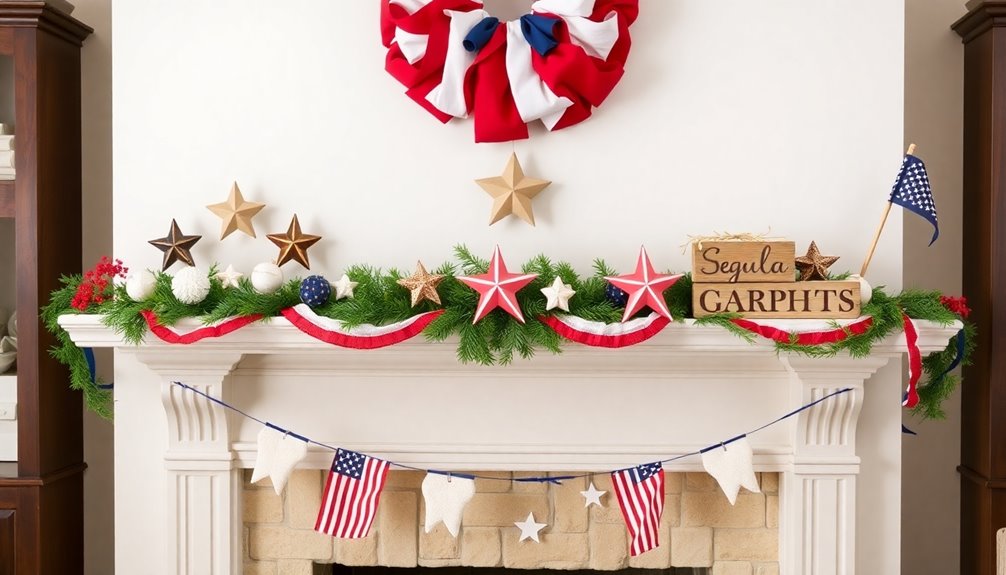 patriotic mantel decoration ideas