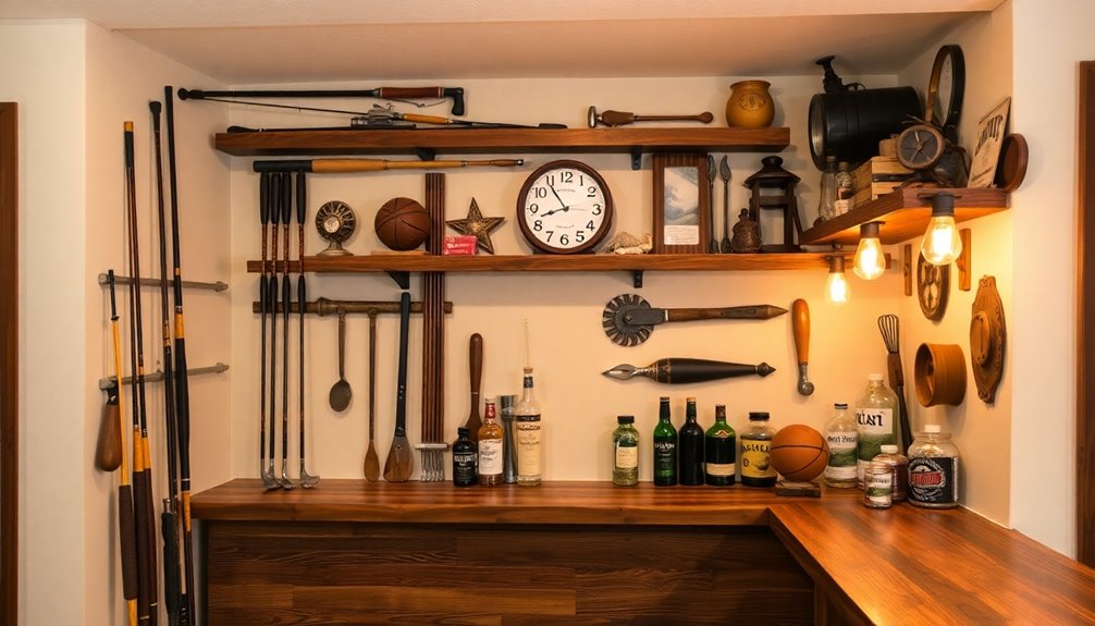 personalized basement bar decor
