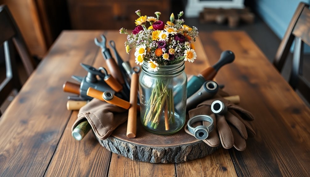 personalized hobby inspired centerpieces