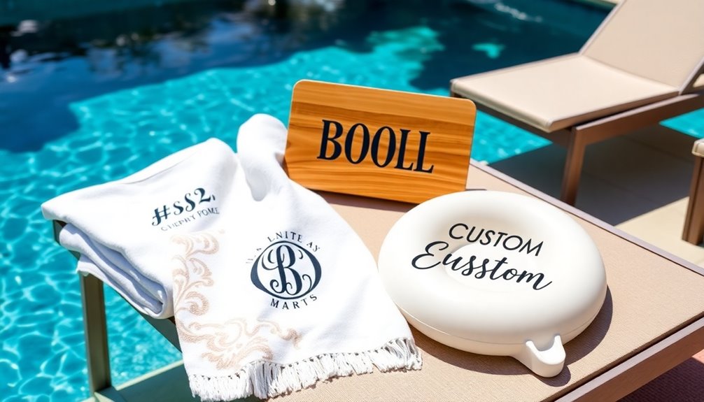 personalized pool accessories ideas