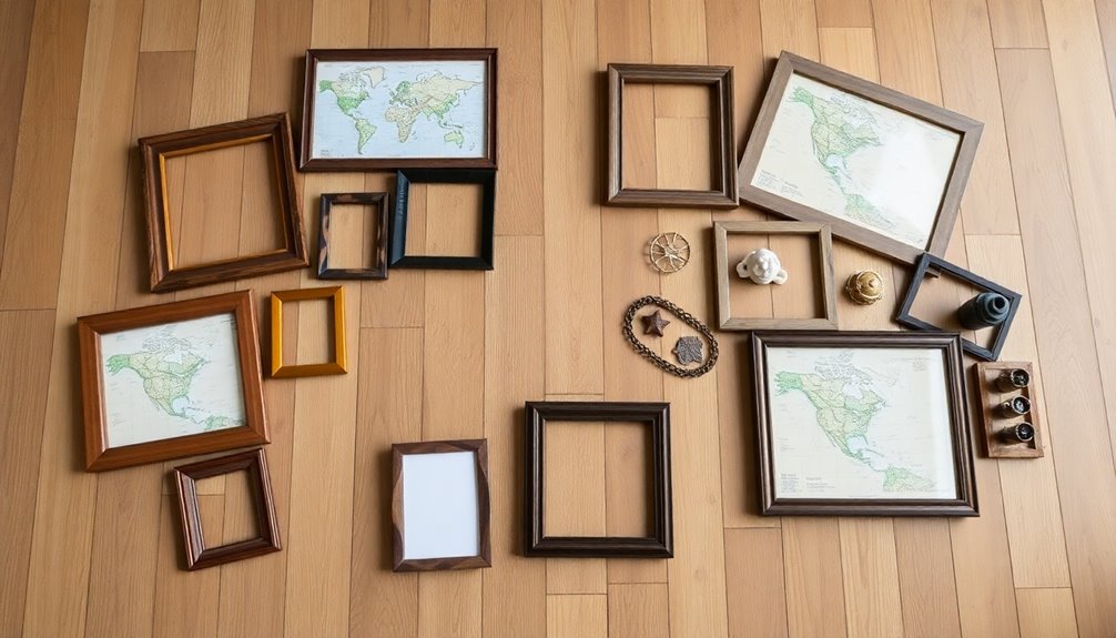 plan before hanging photos