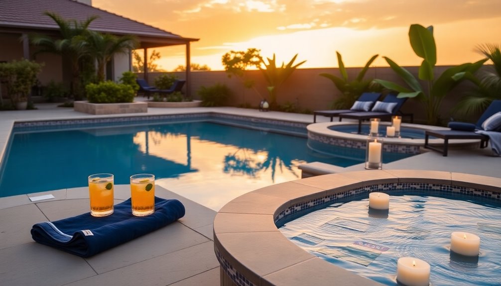 relaxing poolside decor ideas