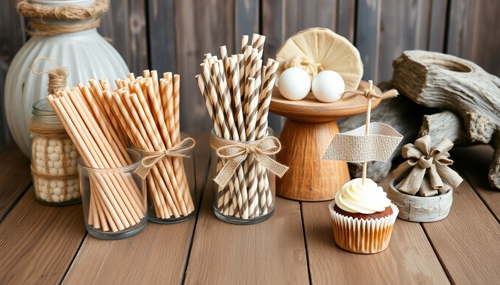rustic cupcake topper creation