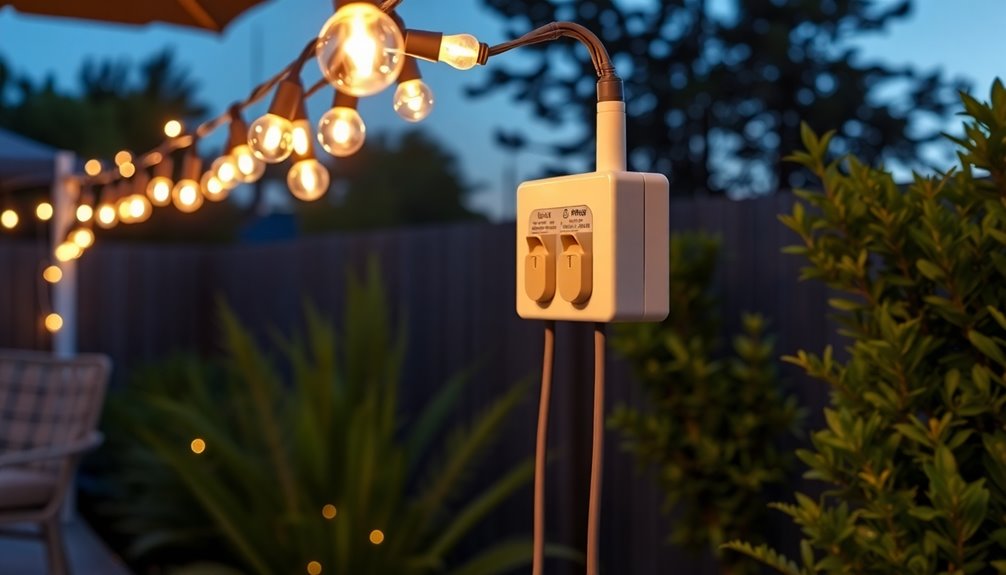 safe outdoor movie setup