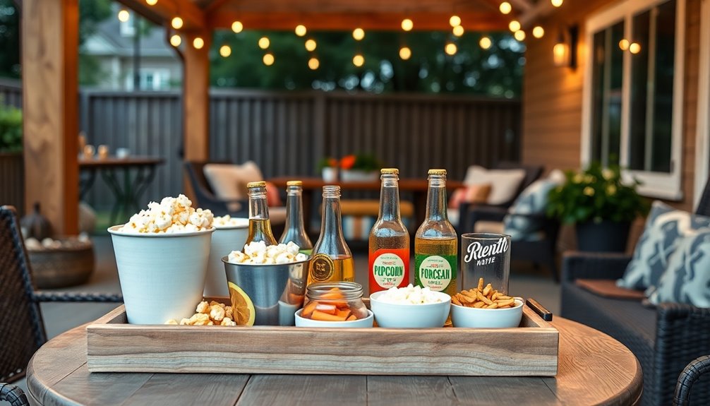 snacks and drinks essentials