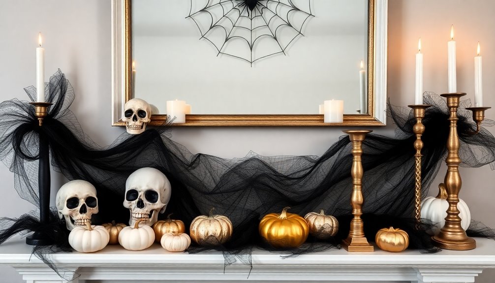 spooky chic gold accents