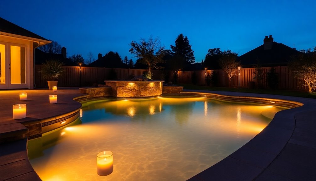 stunning customizable pool lighting