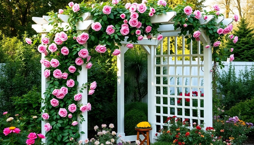stylish functional garden trellises