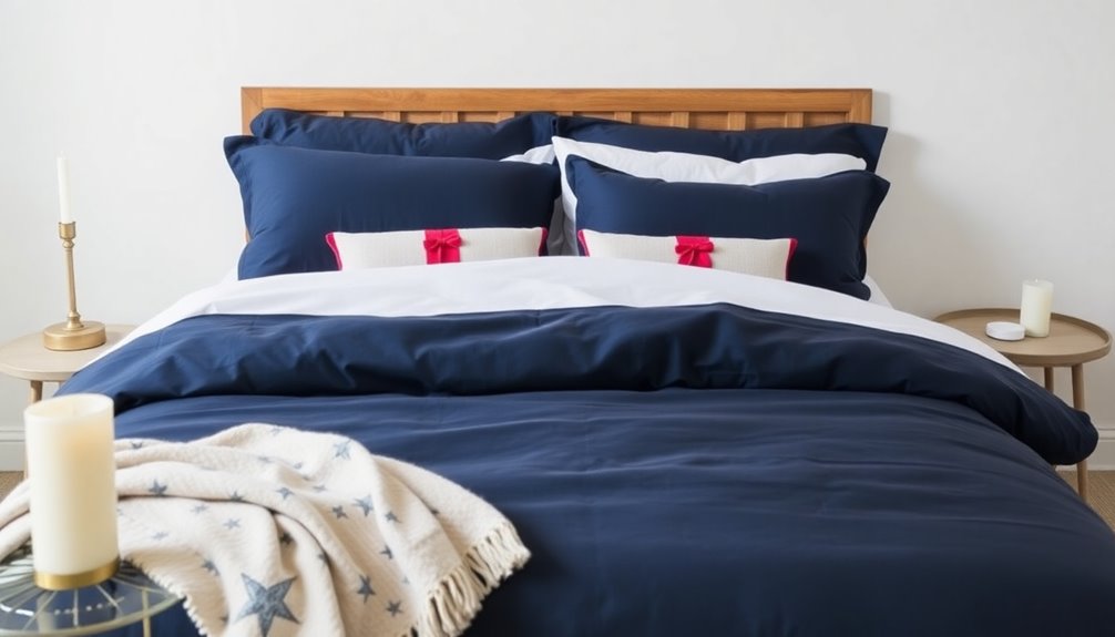 subtle patriotic bedroom decor