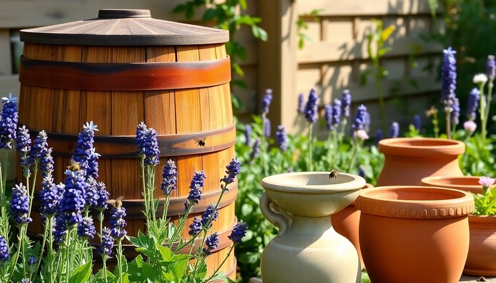 sustainable gardening with rain barrels