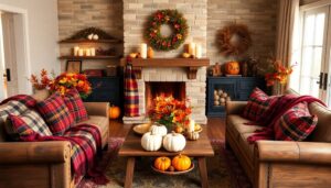 thanksgiving living room decor