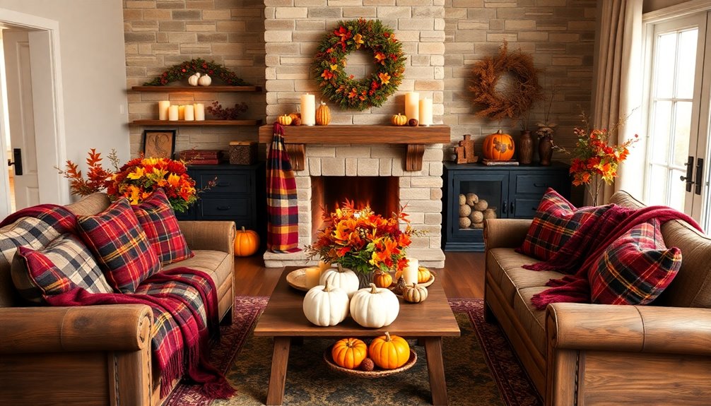 thanksgiving living room decor