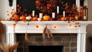 thanksgiving mantle decor inspiration