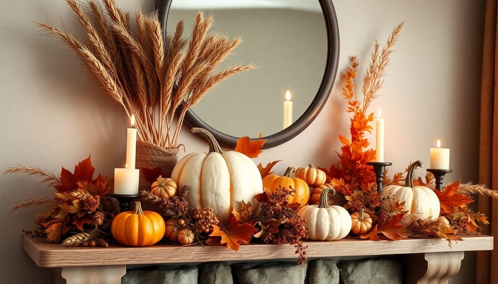thanksgiving mantle decor styles